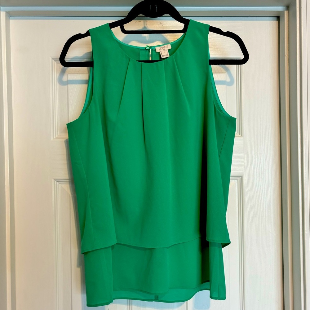 J. Crew Tiered Sleeveless Blouse